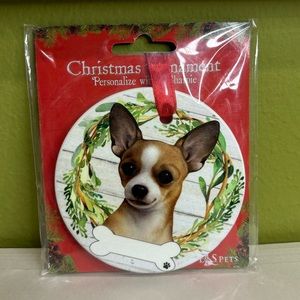 E&S Pets Chihuahua Dog Christmas Ornament